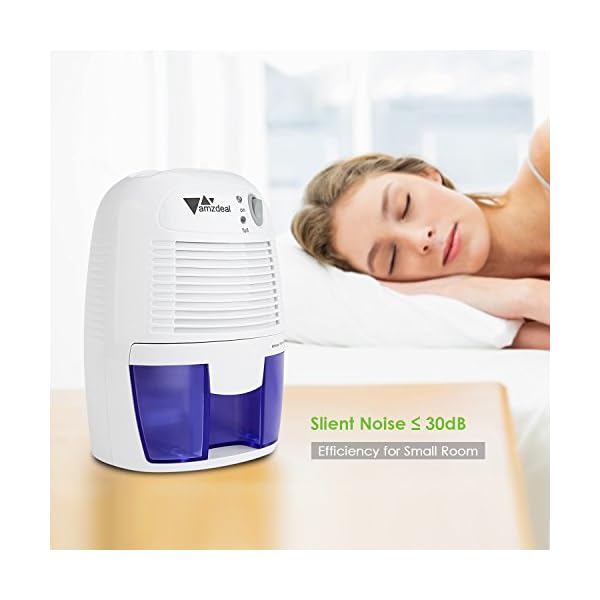 Amzdeal Dehumidifier 500ml Mini Portable Moisture Absorber Compact Air Dehumidifier for Home Bedroom Kitchen Caravan Office Garage( 250ml/24h ) - Image 5