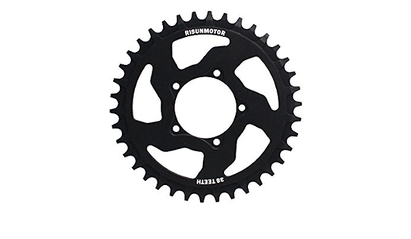 Black 38T Chain Wheel Crankset Electric Bicycle 8FUN Center Drive Motor  Kits For BAFANG BBS01 250w 350w BBS02 500w 750w Mid Drive Motor :  Amazon.it: Sport e tempo libero