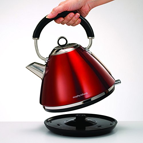 Morphy Richards 43857 Retro Wasserkocher Accents 1.5 Liter 2200 Watt, rot - 2