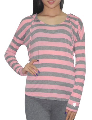 Balance Collection (by Marika) Womens Yoga & Casual Hooded Shirt S Multicolor