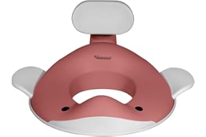 Kindsgut Reductor en forma de ballena, para niños, en colores suaves y modernos, libre de sustancias nocivas y apto para niños, rosa vieja
