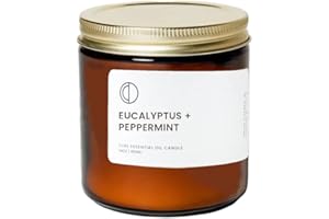 OCTŌ Eucalipto + Menta piperita | Candela profumata. A base di Oli Essenziali e Cera di Soia.. 400ml