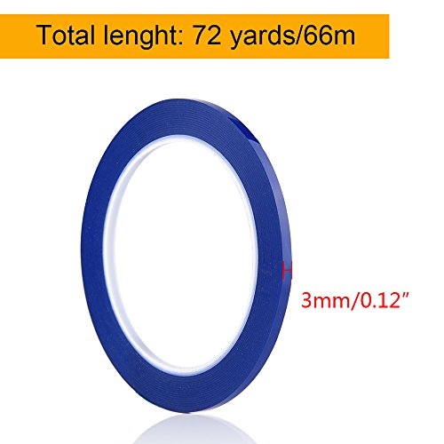 WXJ13 3 mm x 66 m Selbstklebendes Markierungsband Artist Tape für Whiteboards, 6 Farben, 6 Rollen - 2