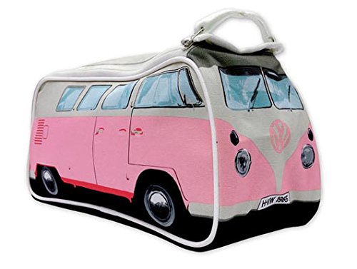 Preisvergleich Produktbild Vw Bulli Washbag Pink Kulturbeutel im Look des Vw