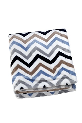 Sadie & Scout Hampton Bleu Chevron Couverture