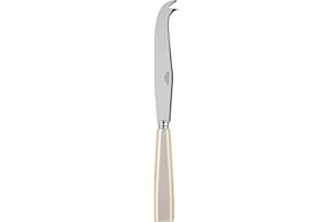 Sabre Paris | Couteau à fromage 24 cm Icône couleur Nacre. Couvert en Acier Inoxydable. Efficace et élégant pour découper une large variété de fromages.