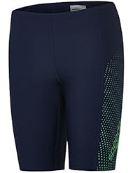Speedo Boys 'gala Logo Panel Jammer, Niños, color Navy/Lawn, tamaño 22