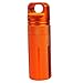 Produktbild LAAT Wasserdichte Kapsel Seal Flasche Pille Fall Box Überlebensbehälter Pillen Lagerung Flasche Halter Überleben Werkzeuge für Outdoor Wandern Reise Camping (Orange)