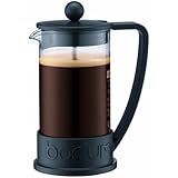 Bodum Brazil - Cafetera, 3 tazas, 0,35 l, plástico, color negro