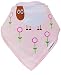 TRUBAMBI Bibs. Best Quality Bandana Baby Bibs. Perfect Baby Girl Gift set. Bib for teething babies and toddlers. 5 pcs set. Absorbent Bibs. 100% cotton front and soft fleece back. Stylish assorted designs. (Pink)