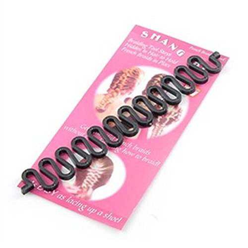 Stylish Fishbone DIY Braid Hairdisk Plait Reverse Tress Clip Tool Black