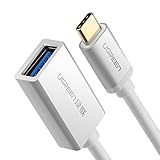 UGREEN Cavo OTG USB C , Adattatore USB 3.1 Tipo C a USB A 3.0 OTG Cable Adattatore OTG 5 Gbps per Samsung Note 8/S8/S8 Plus, Huawei P9/P10, LG G5/G6, MacBook Pro, Chromebook Pixel etc, 15 CM (Bianco)