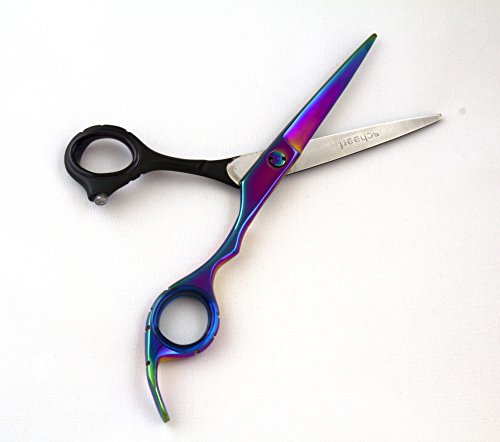 Professionelle Frisörscheren Barbier Effilierschere Haare Schneiden & Ausdünnen/Volumen Scheren Set Gesamtlänge – Rasiermesserscharf Japanischer Stahl&Feineinstellung Spannungsschraube - 5