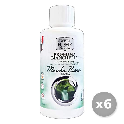 Set 6 SWEET HOME Profuma Biancheria Muschio Bianco X Lavatrice Profumatore Ambiente