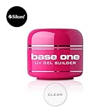 Grosor mediano. Base One Claro 50g UV LED Gel uñas constructor libre de ácido Lima Off Silcare