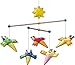 Produktbild HABA 1103 Mobile Zwitscherlinge, Baby-Mobile zum Aufhängen mit 5 abnehmbaren Vögeln aus Stoff und gelber Sonne, Baby-Spielzeug ab 6 Monaten