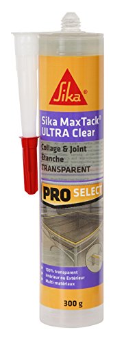 Sika Maxtack Ultra Clear - Pegamento de fijación rápida transparente después del secado - 300 ml