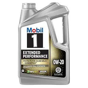Mobil 1 120903 Extended Performance 0W-20 Fully Synthetic Oil for Cars (4 L)