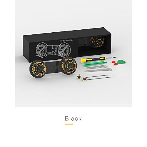 Preisvergleich Produktbild Faironly D-JI Spark Mavic Fernbedienung Modifiziert 16DBI Zirkular Polarisationsantenne Erweiterung f¨¹r RC Drone Fit for DJI Mavic Spark / PRO / AIR Black