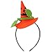 Produktbild Basico Halloween Kopfband Hexen Hut Haarband Party Vorräte für Frauen Kinder, Kürbis, Headwear 10 * 11cm Headband Height 13cm