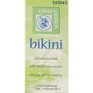 Clean + Easy Medium Roller head, Bikini Roll-on Waxing System, 3-Pack - Image 2