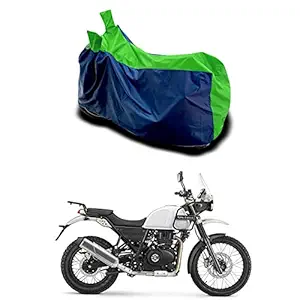 EGAL Water Resistant/dustproof Two Wheele Bike Body Cover for Royal Enfield Himalayan BS6 Compatible with All varientsProtection(Green PATTA)