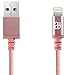 Produktbild AEL® Super-schnelles Nylon-geflochtenes Ladekabel für iPhone 5, iPhone 5s, iPhone 5c, iPhone 5se, iPhone 6, iPhone 6s, iPhone 7, iPhone 7s, iPhone 7s Plus, iPad, iPod, 8-Pin, USB-Lightning-Kabel, schneller Datentransfer, Apple-MFi-zertifiziert, 1 m