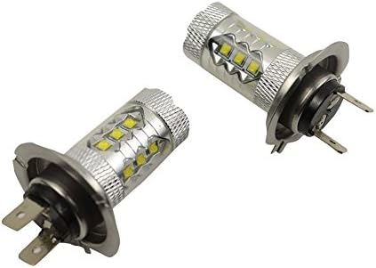Huilipu 6000lm 12 – 24 V 2 Piece Spare Bulbs Conversion Kit CREE-XBD 80 W White Driving Fog Lamp H7