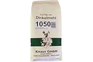 KNAUS GMBH Dinkelmehl Type 1050 Dinkelmehl in Bäckerqualität (5 kg)