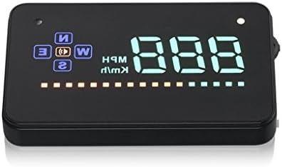 JIBO Car HUD General Motors Head Up Display Car GPS Satellite Speed Monitor HD Projector A2 (3.5 Inch),Black