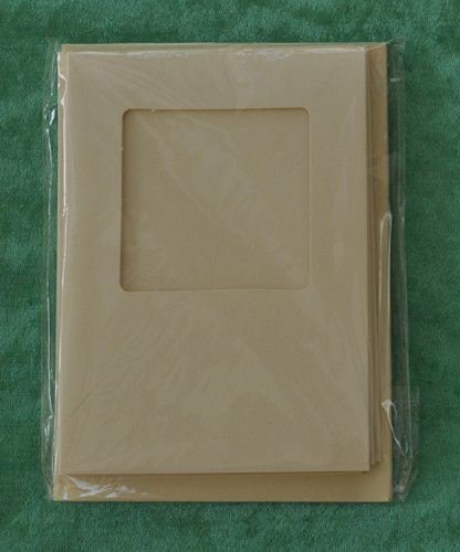 StitchtasticSquare Aperture A6 Cards - Cream (Pack Of 5)
