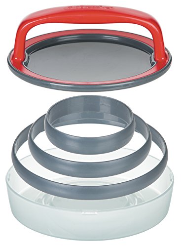 Progressive-in Burger Press, grau, Set von 5