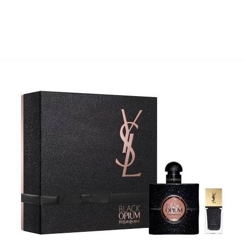 Preisvergleich Produktbild Yves Saint Laurent Black Opium Gift Set 50ml EDP + Nail Polish 10ml