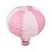 Produktbild Rosepoem Heißluftballon Laterne 18 Zoll Papierlaterne Dekoration Für Party / Hochzeit / Geburtstag Dekor Rosa Streifen