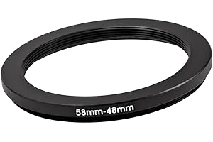 GENERIC 58mm to 48mm Step-Down Ring Filter adapter (58mm-48mm) Camera Filter Ring for 48mm UV ND CPL Filter (MPIXO)