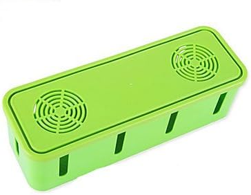 Plastic Storage Box Socket Storage Box for Power Supply Line With Exquisite Gift Box With Cooling Hole (Random Colour)