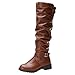 Produktbild YWLINK Damen Warm Jahrgang Klassischer KnöChel Stiefel Boots Stiefeletten ReißVerschluss Martin Stiefel Runder Zeh Flacher Boden Booties