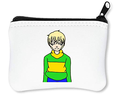 Preisvergleich Produktbild Blonde Kid In A Sweater Reißverschluss-Geldbörse Brieftasche Geldbörse
