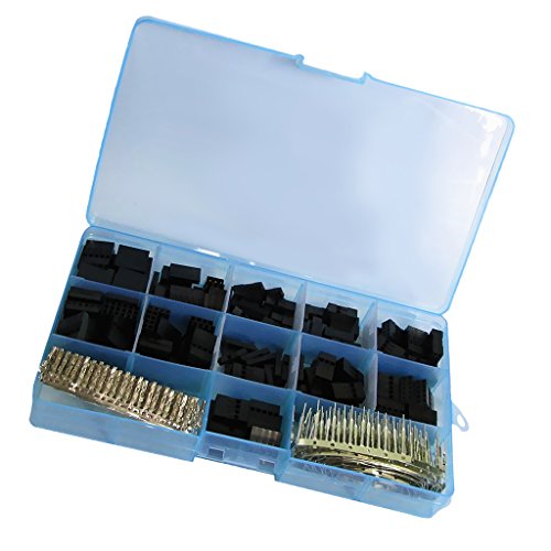 MagiDeal 620 PCS 2,54 mm Stiftleiste, Anschluss Gehäuse weiblich, in Frauen-Pin Connector Kit für Dupont - 8