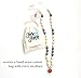 Fox & Finn 'Avery' Silicone Teething Necklace for Babies | Safety Knotted Silk Rope | Does Not Pull Out Hair | 15 Inch Drop (sweet marsala + smoke)