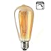 Produktbild Vintage Edison LED Lampe, 1X E27 4W Retro LED Filament Birnen Ersetzt 20W Glühbirne Warmweiß, ST64 mit Bernsteingelb Glas, 2200K Ideal für Nostalgie und Retro Beleuchtung