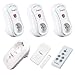 Produktbild Yongse Intelligente Steckdose System (Intelligente Steckdosen Set), Lieferumfang: 1 x Yongse MS1 3in1 multifunktionale intelligente WLAN Steckdose integriert mit Alarmzentrale und Universal-Fernsteuerungszentrum, 3 x Funksteckdosen, 1 x Funk-Fernbedienung, 1 x Funk-Tür/Fenstersensor