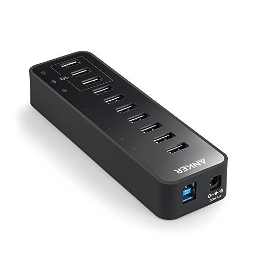Anker 60W 7-Port USB 3.0 Datenhub mit 3 PowerIQ Ladeports für iPhone, iPad, Samsung, Motorola, HTC, und weitere - 4