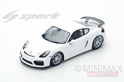SPARK MODEL S18260 PORSCHE CAYMAN GT4 CLUBSPORT 2017 WHITE 1:18 DIE CAST MODEL