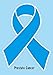 Produktbild Prostate Cancer Ribbon, light blue, printed vinyl decal, sticker, label for car, cell phone, window, computer, iPad, iPhone, wall, etc. by I Make Decals