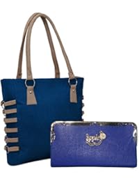 Alice Pu Leather Women's And Girl's Handbag And Wallet Clutch Combo