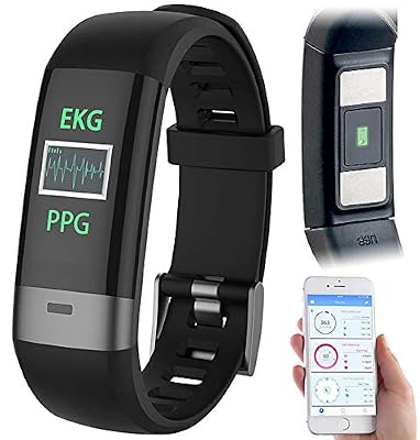 newgen medicals Bracelet Fitness avec Bluetooth, cardiofréquencemètre, tensiomètre FBT-85