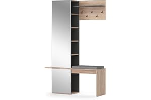 Vicco Armadio da ingresso Adeline, Quercia dorata, 120 x 190 cm