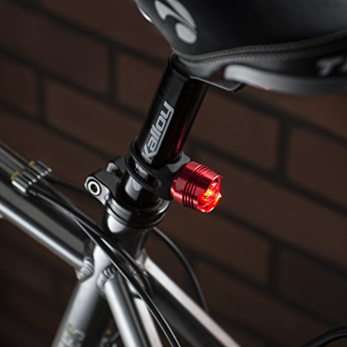 Fahrradlicht-Set – Die besten wieder aufladbaren Fahrradlichter zur Straßensicherheit – Werden Sie auf der Straße gesehen mit den hellsten Fahrradaccessoires von KT-Sports – Fahrradlichter mit Scheinwerfer und Rücklicht, geeignet für Mountainbikes, MTB und Rennräder - 6