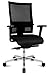 Produktbild Bürostuhl Schwarz  inkl. Armlehnen und Fußkreuz mit Rollen  ergonomischer Bürostuhl  Sitness Profi 200 